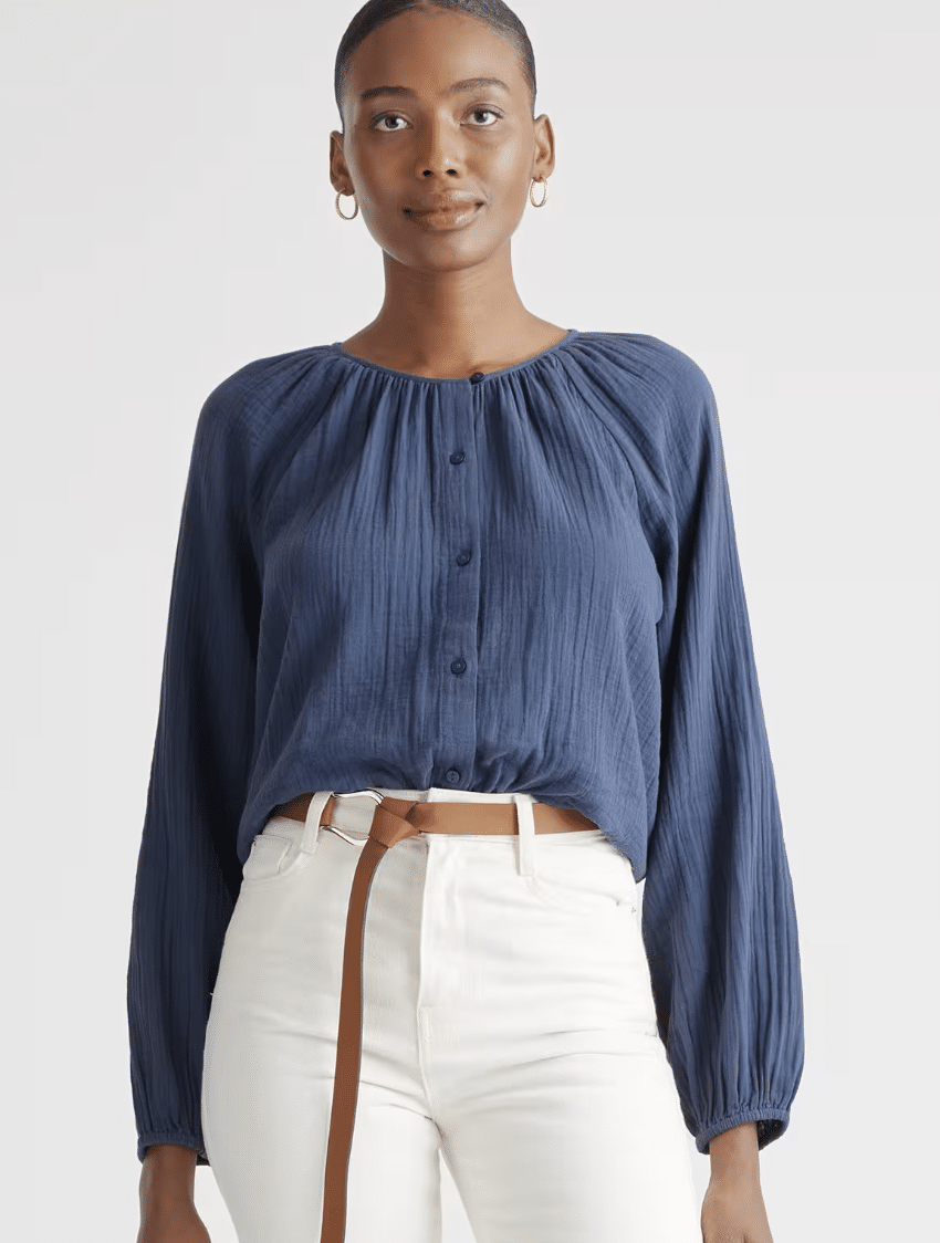 The Best Quince Tops and Blouses for Summer tania stephens 50 is not old fashion blogger fashion over 60 blouse